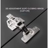 Nord Good - herrajes.Bisagra cazoleta 35mm  cierre suave - placa 3D
