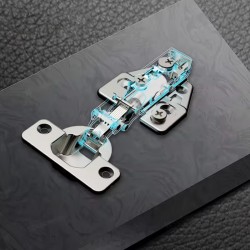 Nord Good - herrajes.Bisagra cazoleta 35mm  cierre suave - placa 3D
