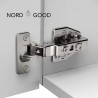 Nord Good - herrajes.Bisagra cazoleta 35mm  cierre suave - placa 3D