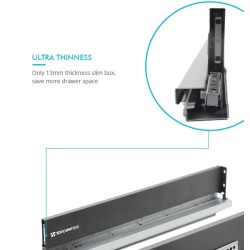 Nord Good - herrajes.4D Slim tandem Box  - lateral doble pared corredera oculta